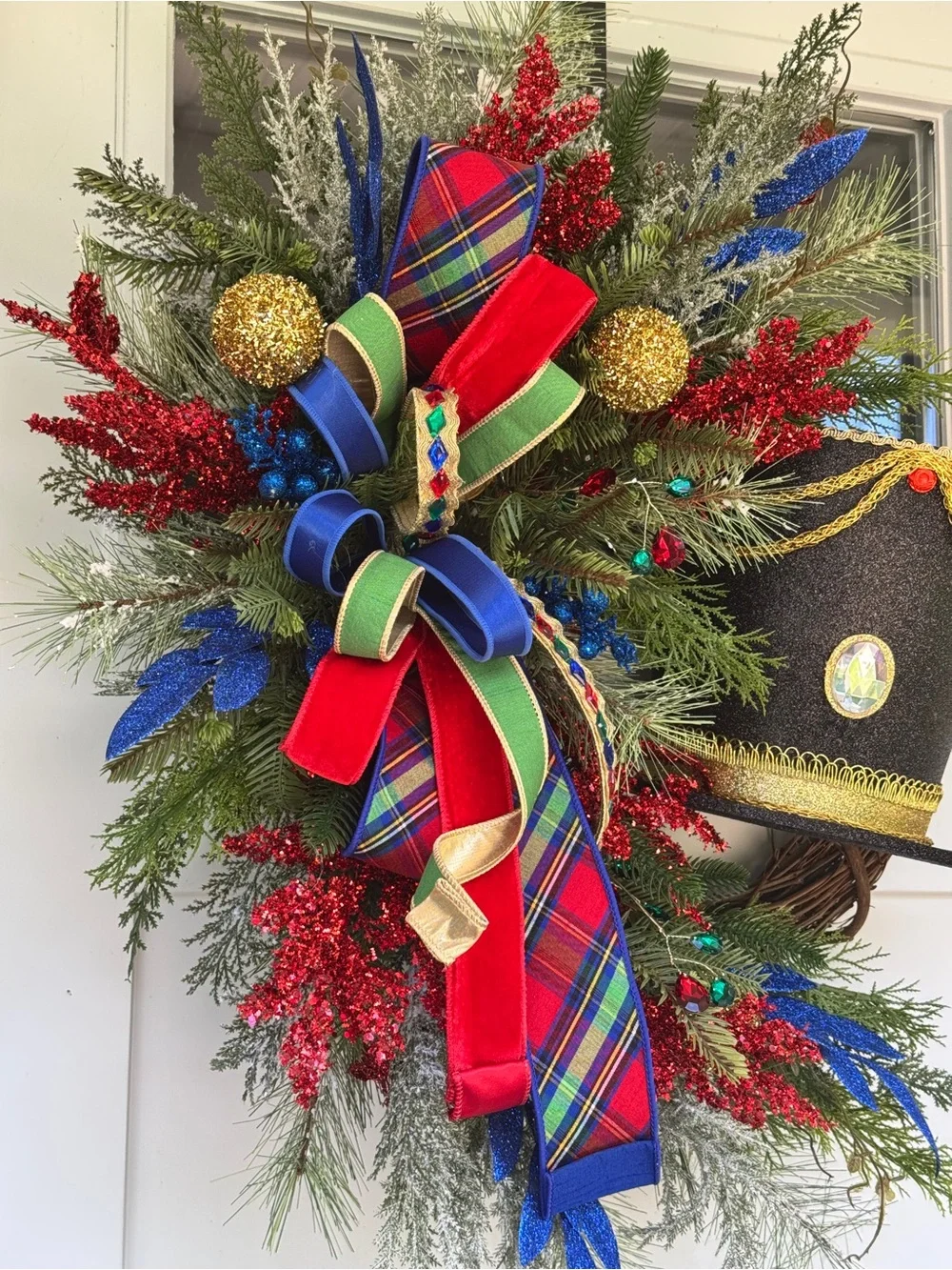 Handmade Nutcracker Grapevine Wreath